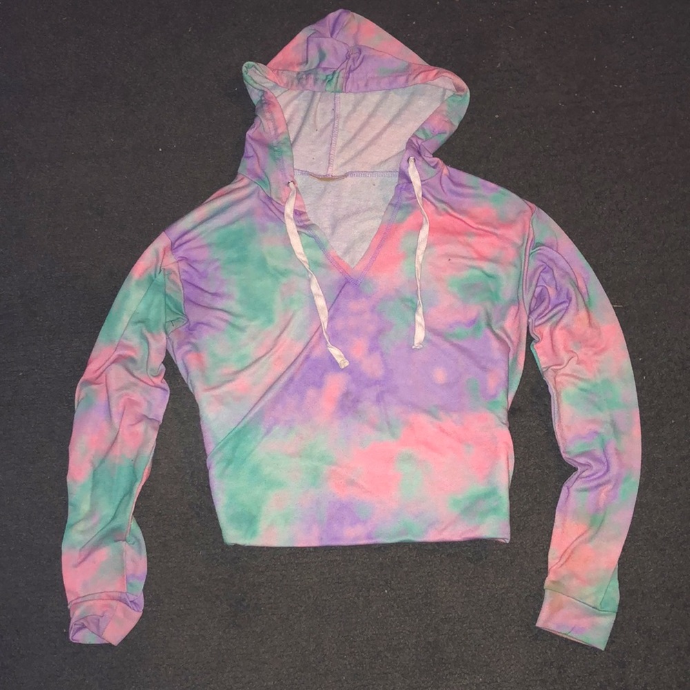 Rainbow tie dye long sleeve size S
